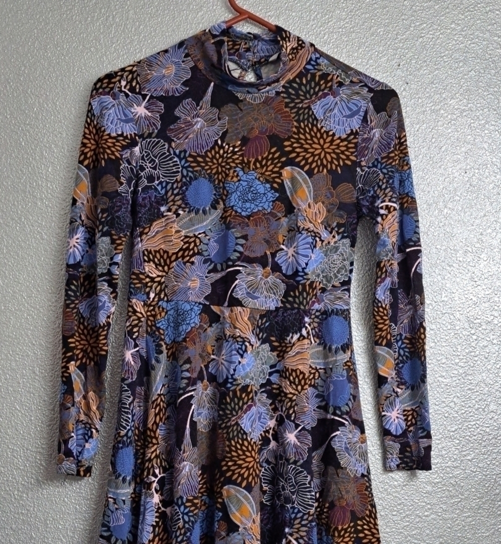 H & M Black Floral Dress Size S